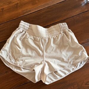 lululemon athletica Cream Athletic Shorts